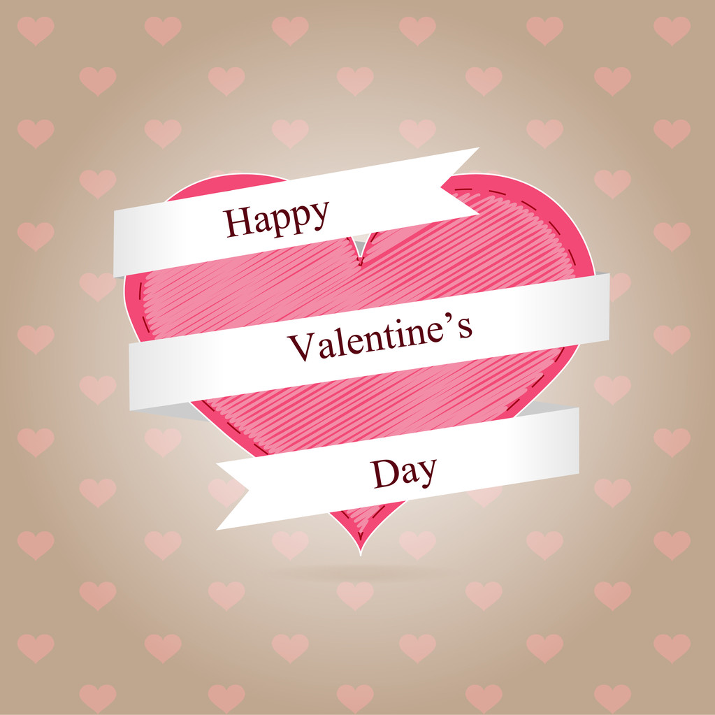 Valentine day background. Vector illustration. - Vector, Image