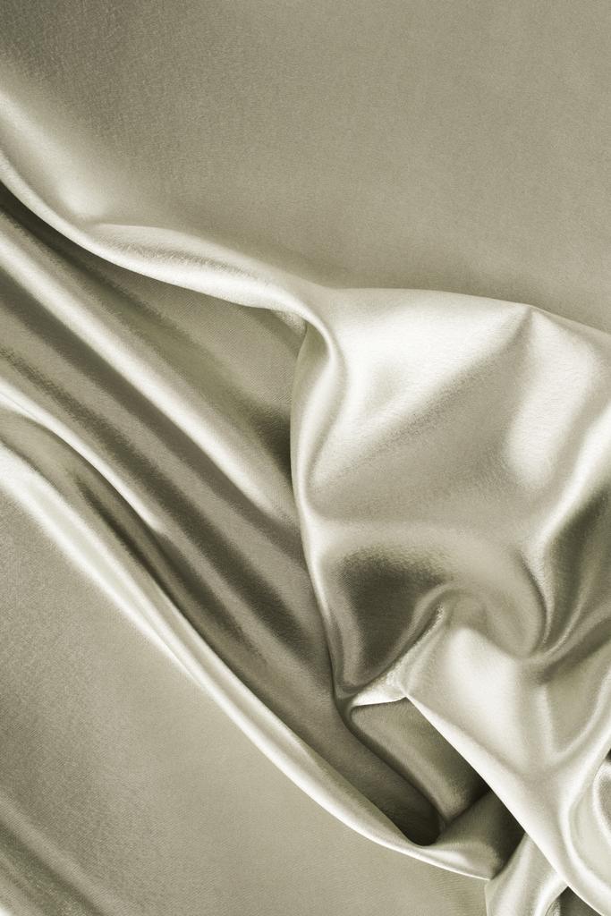sötét ezüst fényes szatén selyem háttér - Fotó, kép