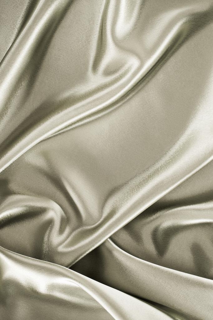 kiiltävä metallinen hopea Satiini kangas tausta
 - Valokuva, kuva