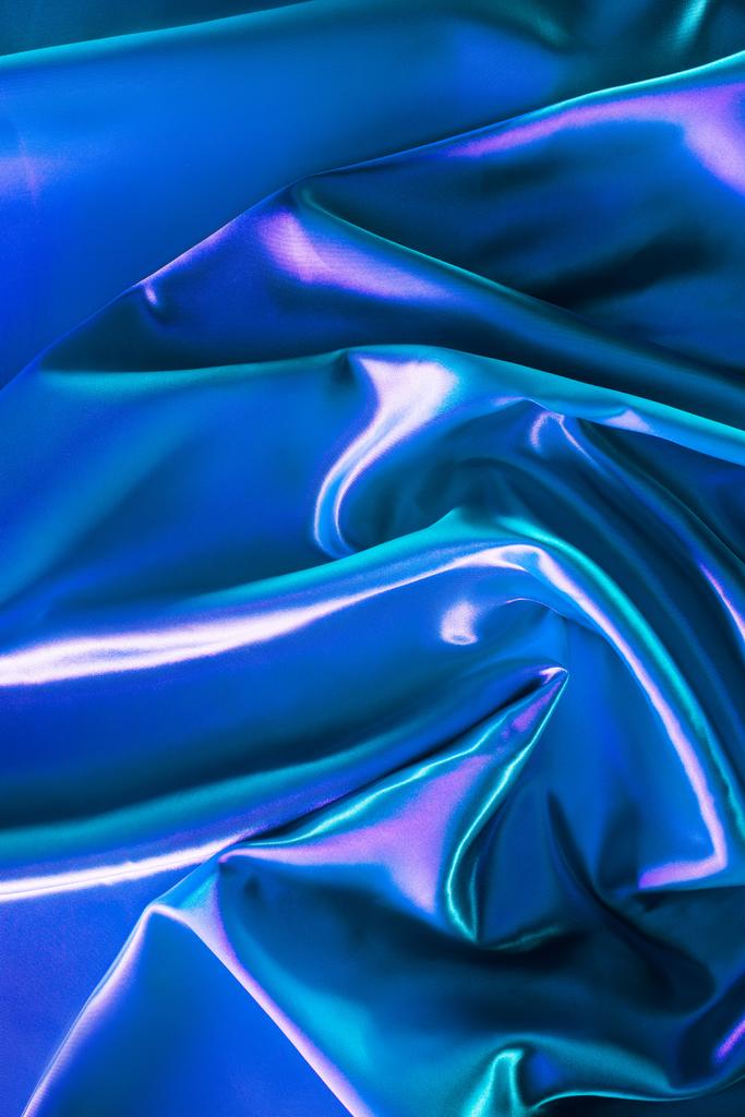синій і бірюзовий блискучий атласний тканинний фон
 - Фото, зображення