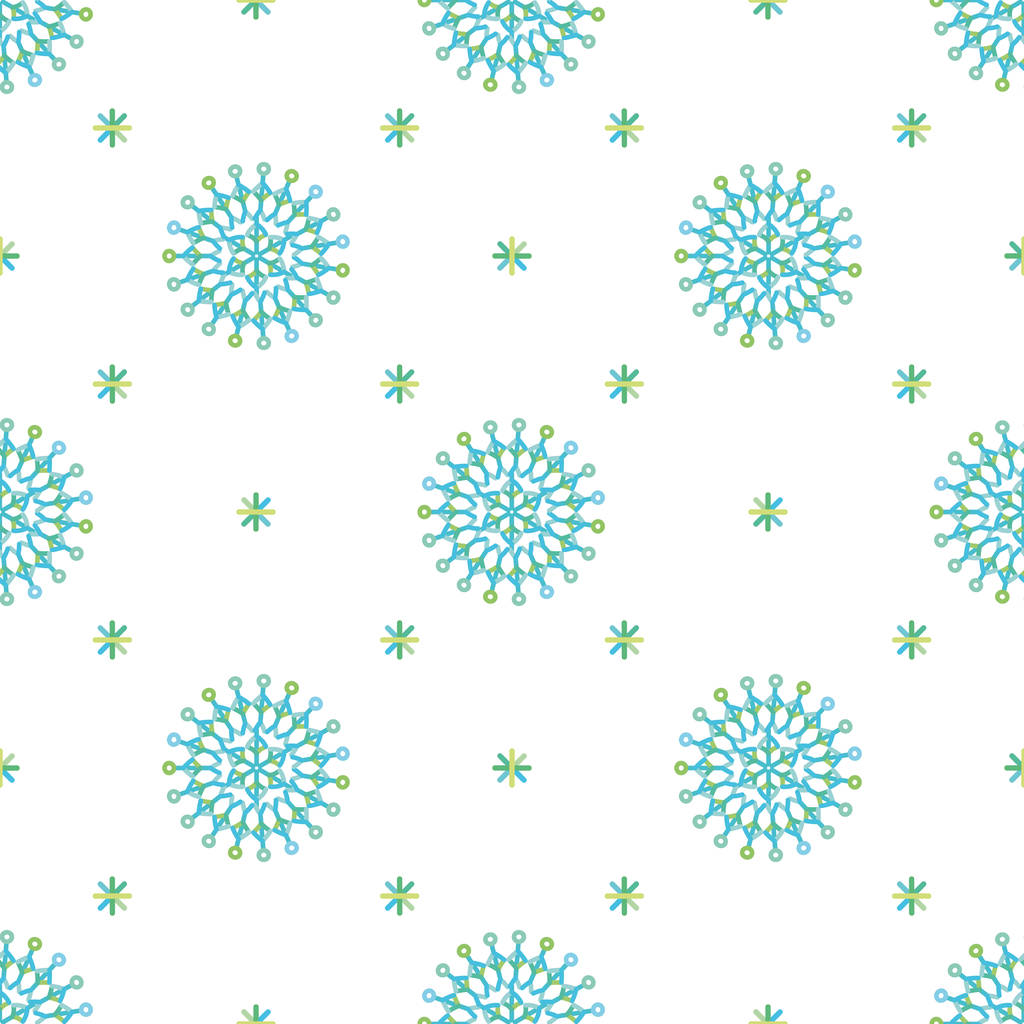 vector inconsútil patrón abstracto copos de nieve de colores
 - Vector, imagen