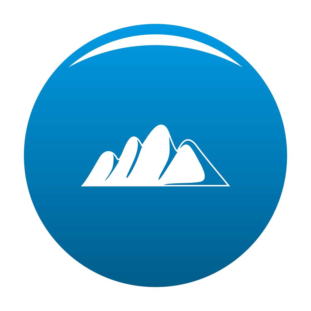 Europe icône de montagne vecteur bleu
 - Vecteur, image