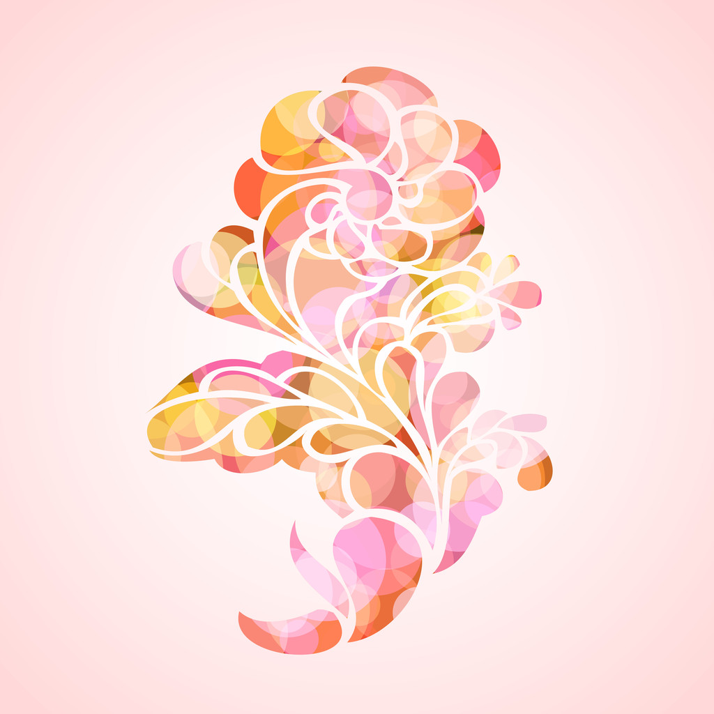 Vector abstract floral background. - Vector, Image