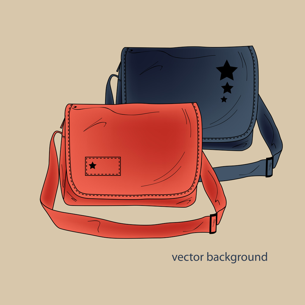 Vector illustration of a female bags. - Vector, Image