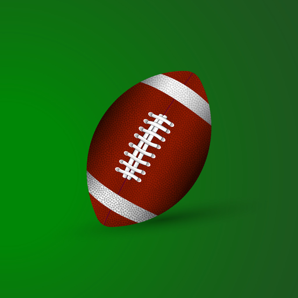 アメリカン フットボールのボールのベクトル イラスト. - ベクター画像