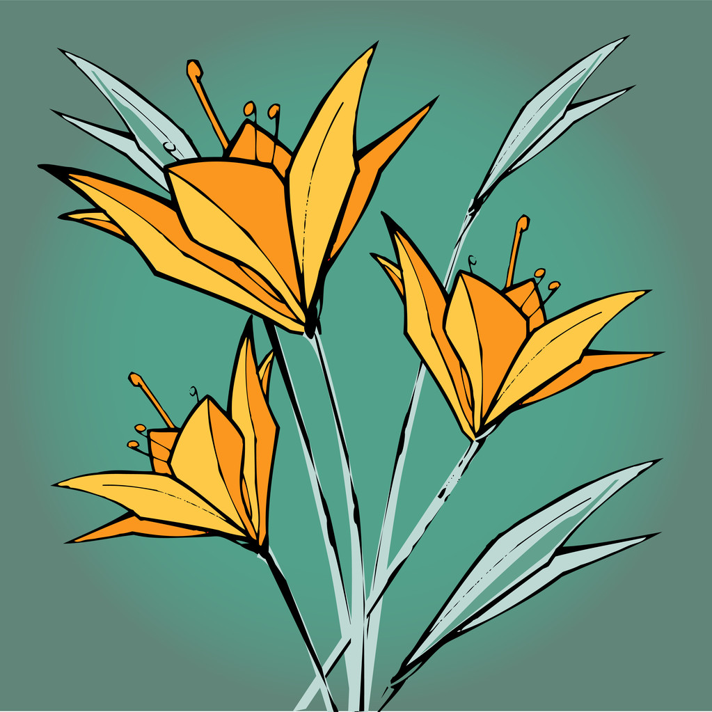 Векторний квітковий дизайн фону
 - Вектор, зображення