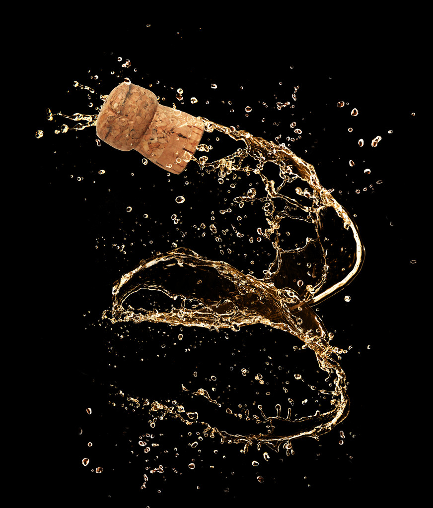 Salpicadura de champán
 - Foto, Imagen
