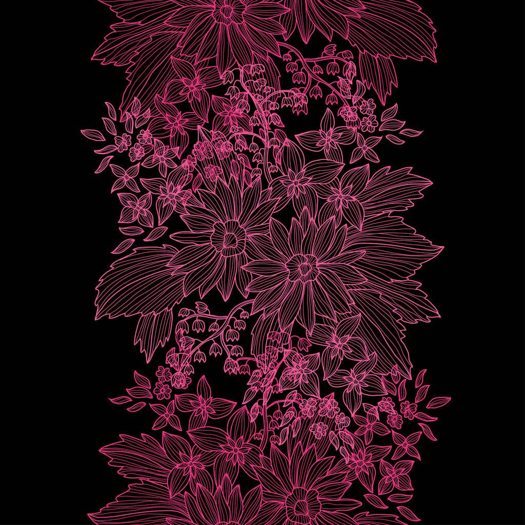 virág zökkenőmentes minta - Vektor, kép