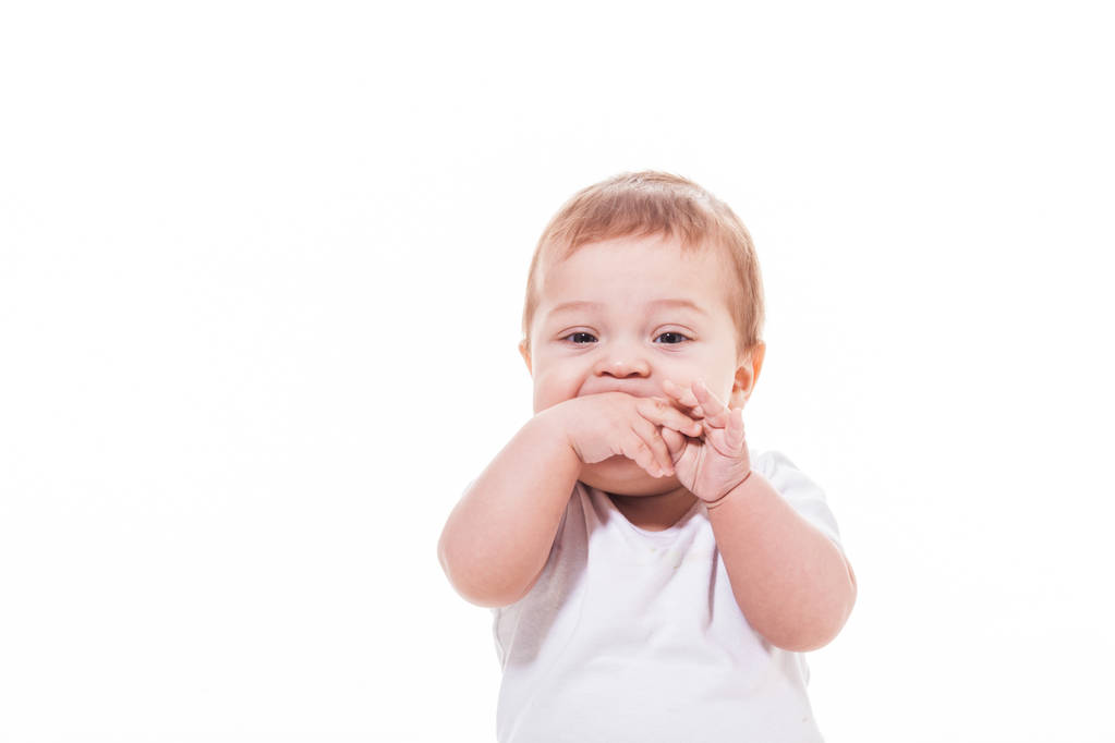 дитина прорізування зубів, ізольовані
 - Фото, зображення
