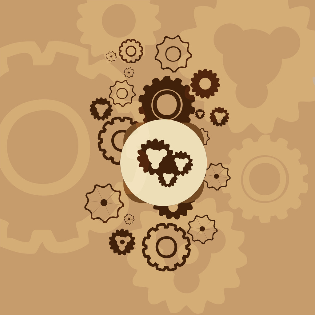 Abstract background with gears. - Vector, Image