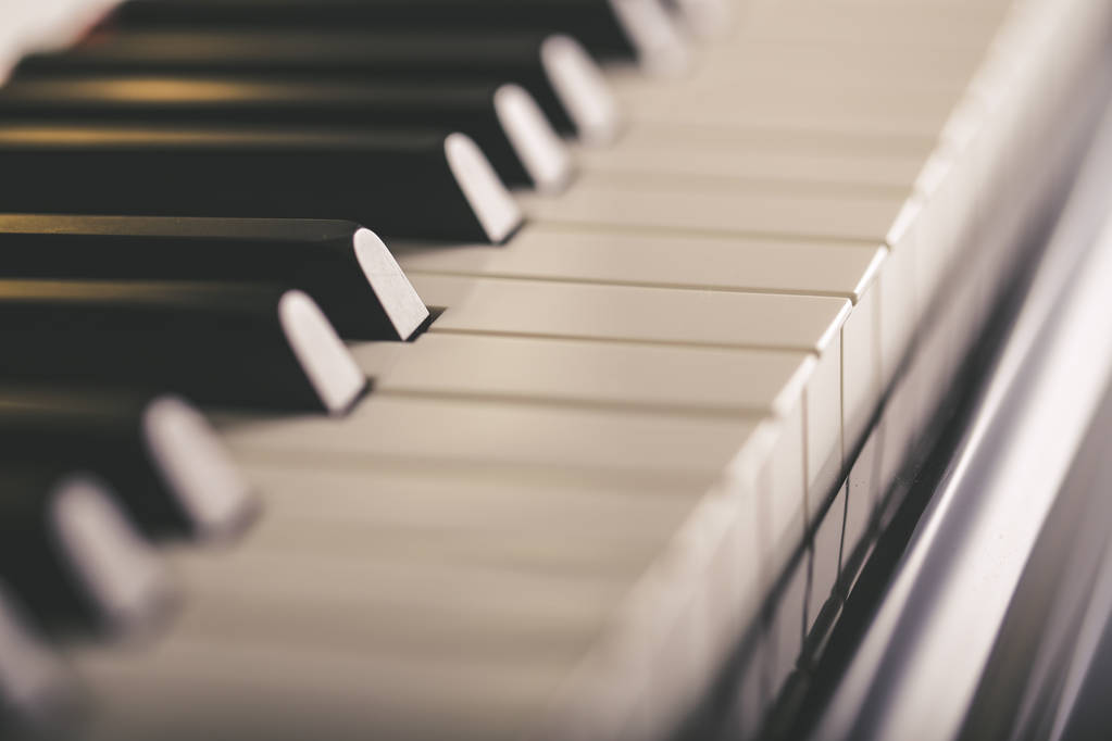 Keyboard piano closeup shot - Photo, Image