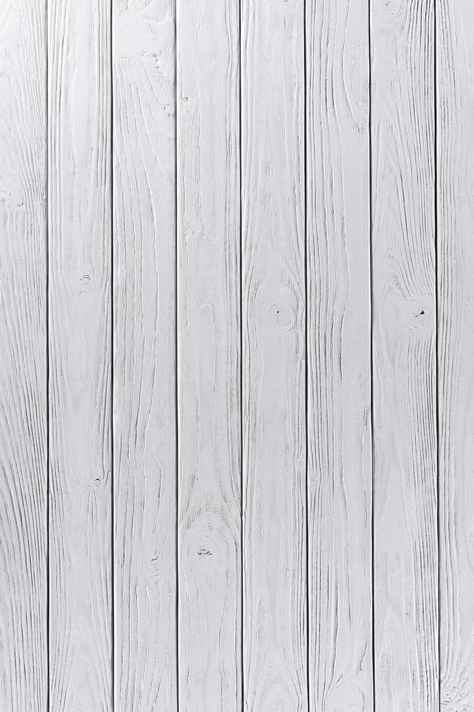 Wooden fence planks background painted in white - Photo, Image