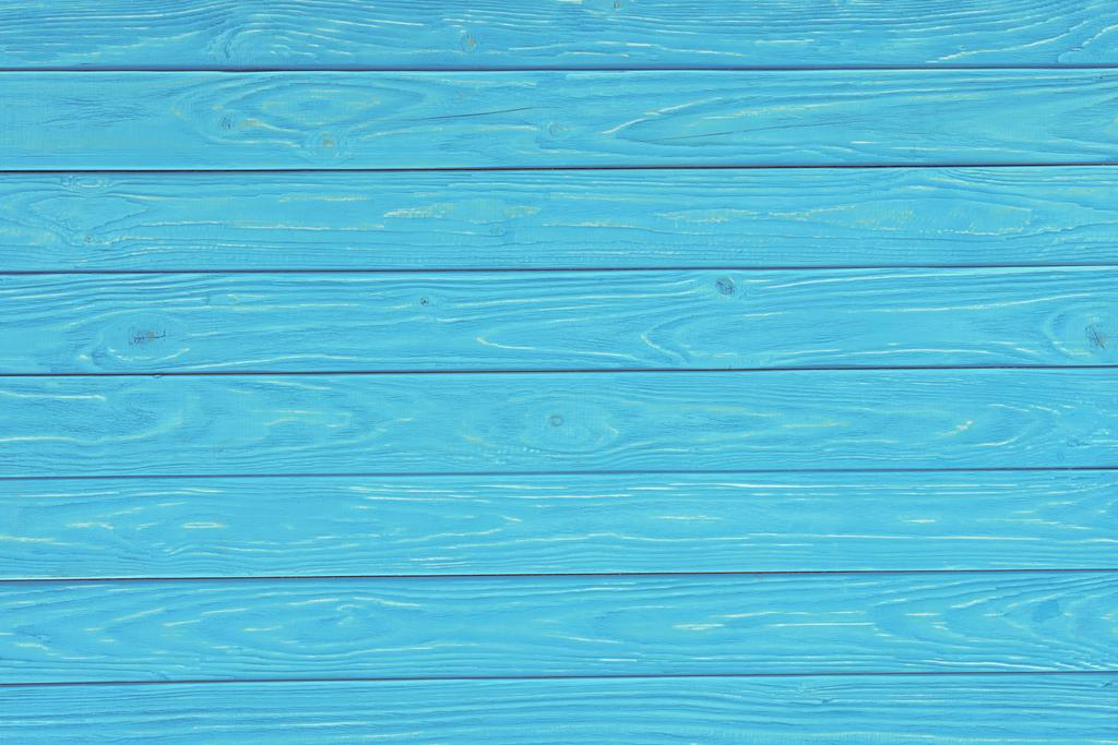 Wooden planks painted in turquoise background - Photo, Image
