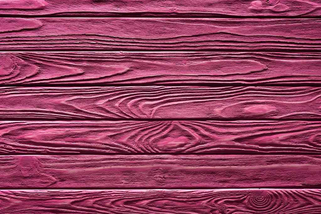 Wooden planks painted in pink background - Photo, Image
