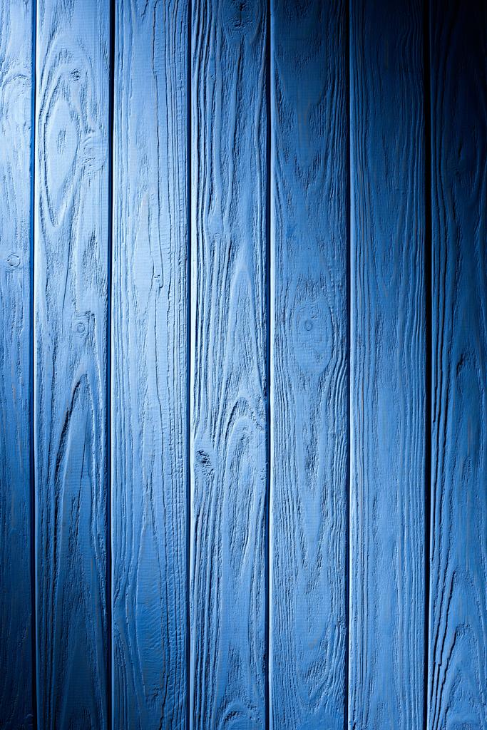 Houten hek planken achtergrond geschilderd in cyaan - Foto, afbeelding