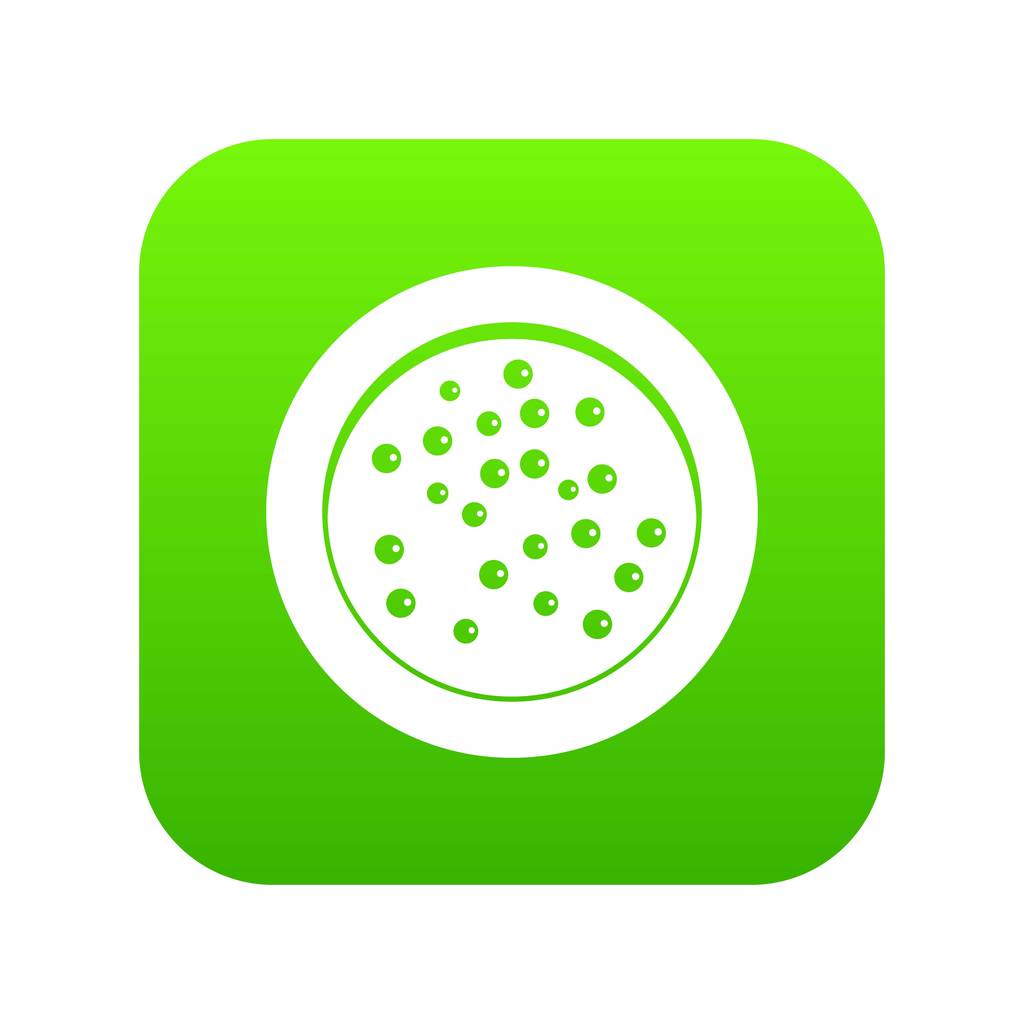Pippurit lautasella kuvake digitaalinen vihreä
 - Vektori, kuva