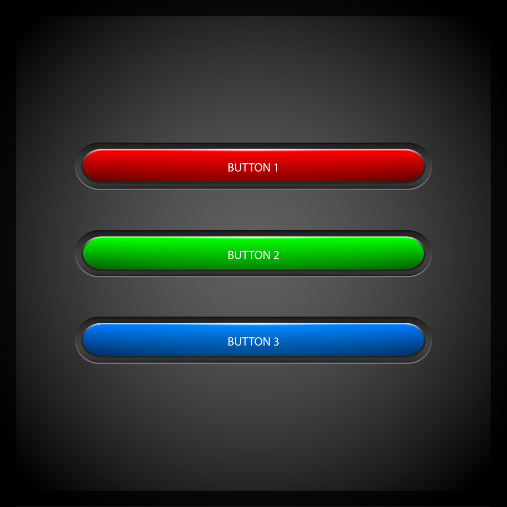Vector colored buttons. Vector illustration.  - Vector, Image