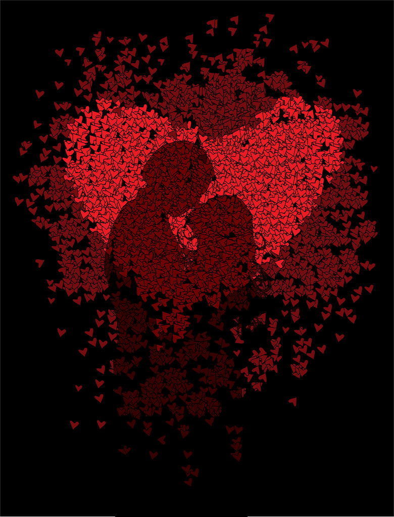 Valentin-nap - illusztráció vektor háttér - Vektor, kép