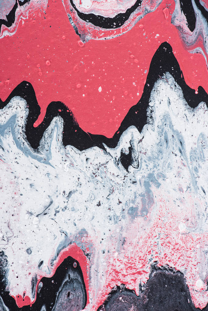 Abstracte textuur met grijze, witte en roze olieverfschilderij - Foto, afbeelding