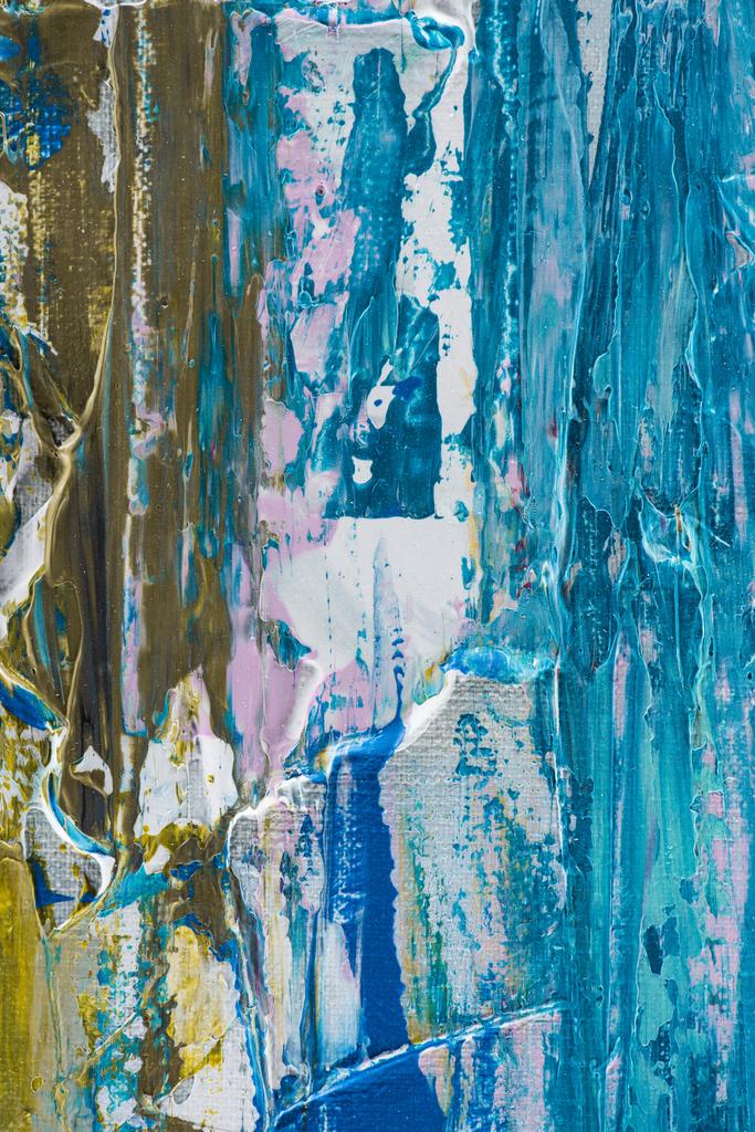 油絵の具のカラフルなブラシ ストロークの芸術的な質感 - 写真・画像