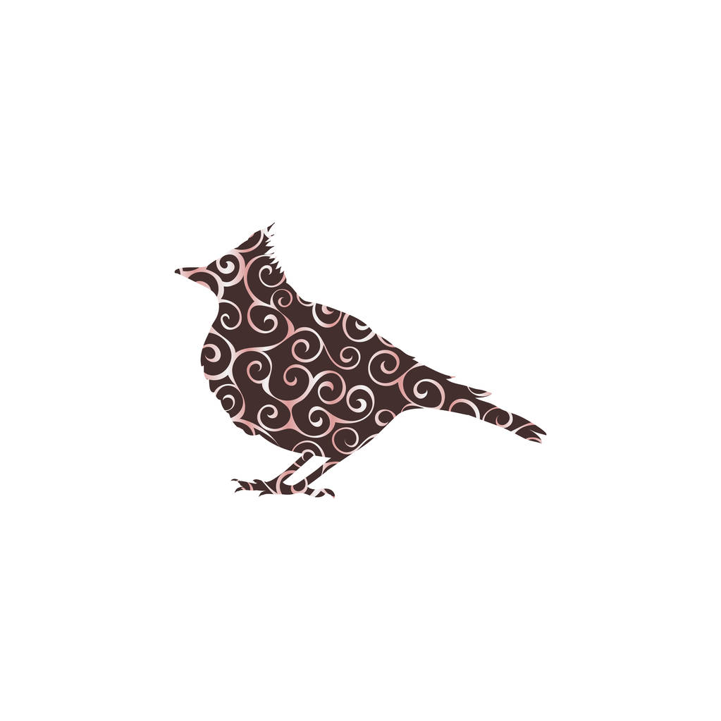 Скайларк водяний птах спіральний візерунок кольору силует тварини
 - Вектор, зображення