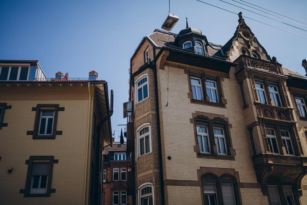 low angle view of buildings in stuttgart city, germany - Photo, Image
