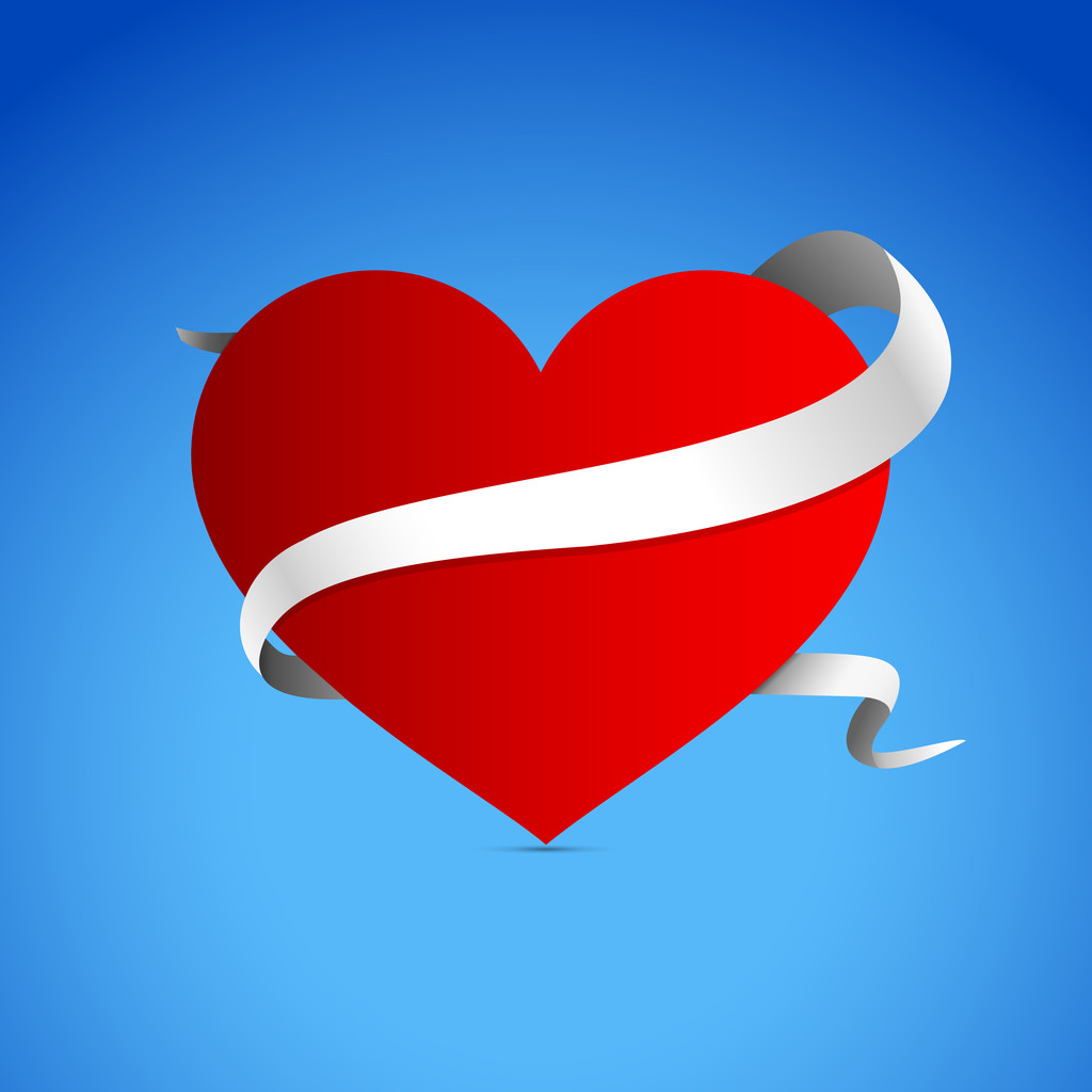 Fondo vectorial con corazón para el día de San Valentín
. - Vector, Imagen