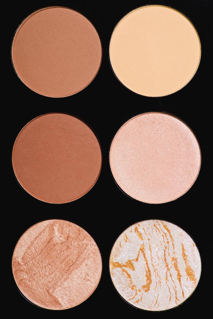 full frame shot of various makeup blushes palette - Photo, Image