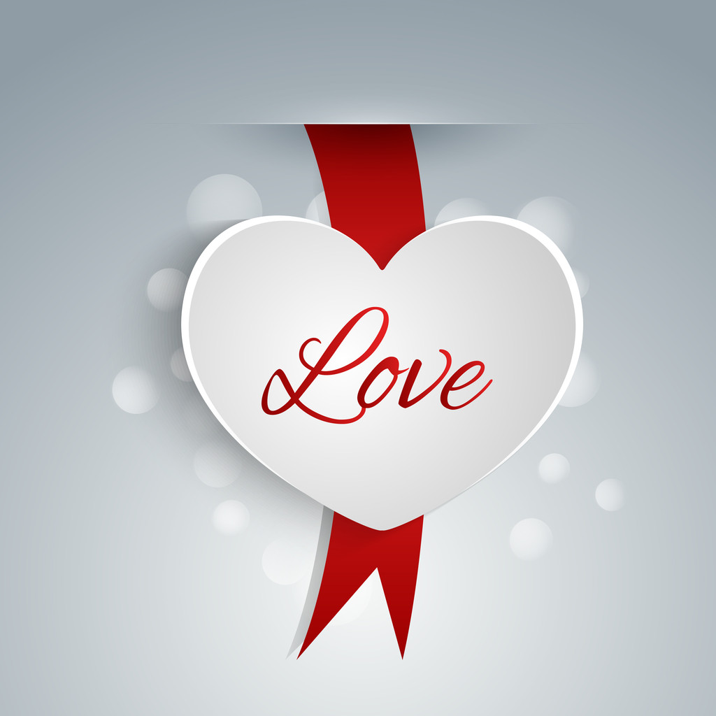 Popisek pro den svatého Valentýna ve tvaru srdce. - Vektor, obrázek
