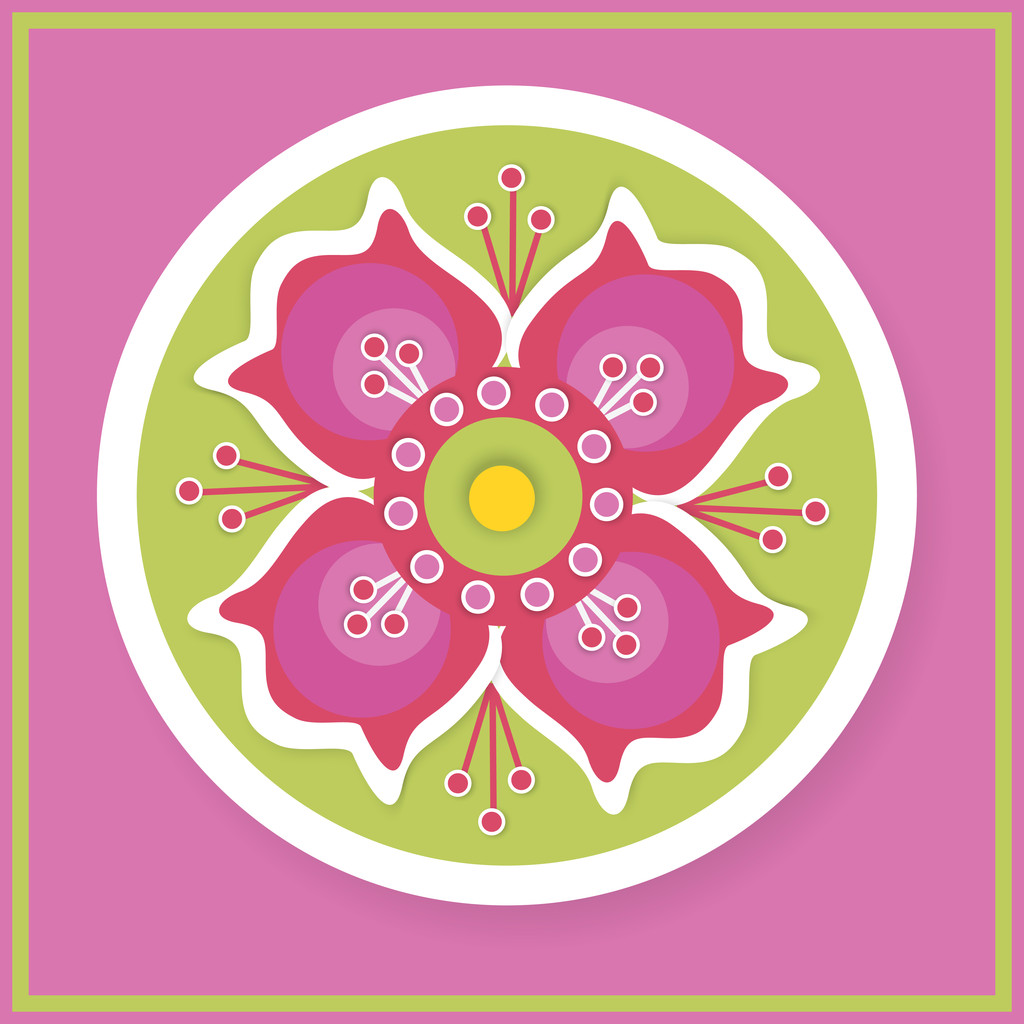Floral vector pattern background - Vector, Image