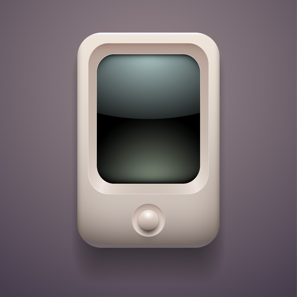 Vector illustration of a media player. - Vector, Image
