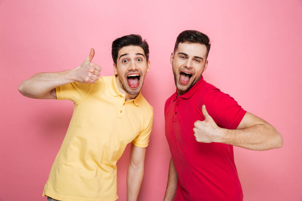Portret van een vrij homoseksuele mannelijke paar - Foto, afbeelding