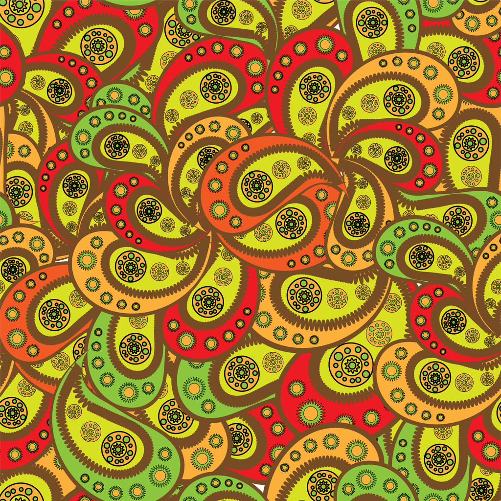 Paisley seamless pattern. Vector illustration.  - Vector, Image