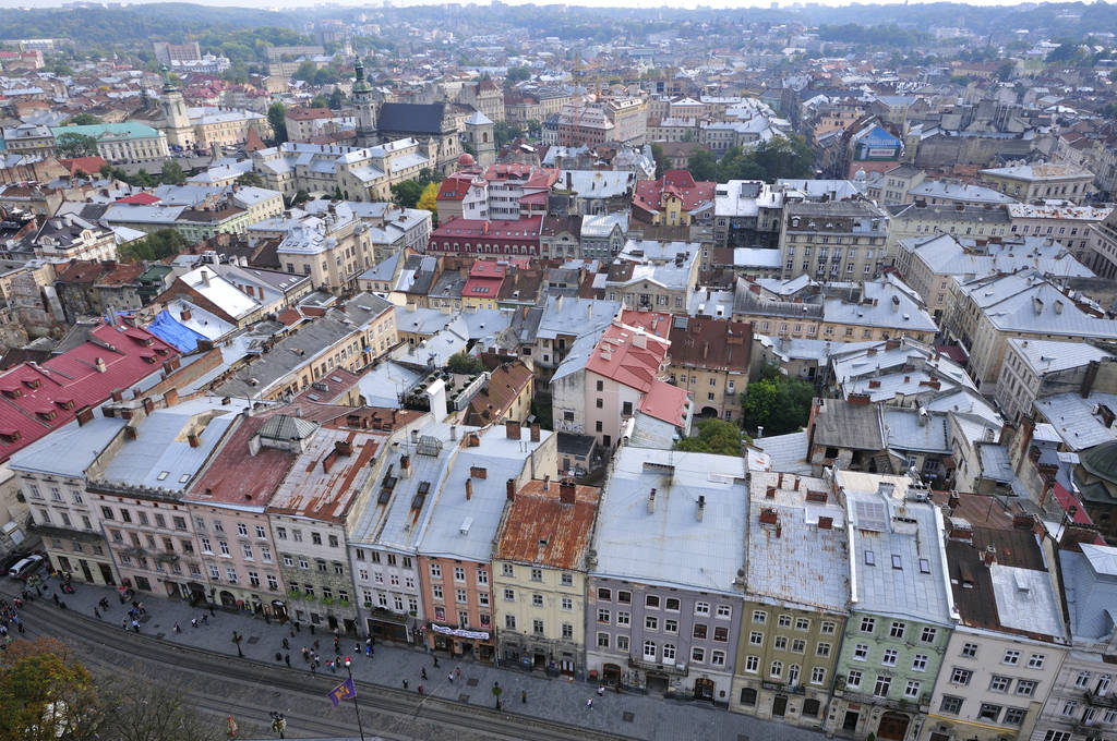 Architectuur van de Oekraïense stad Lviv - Foto, afbeelding