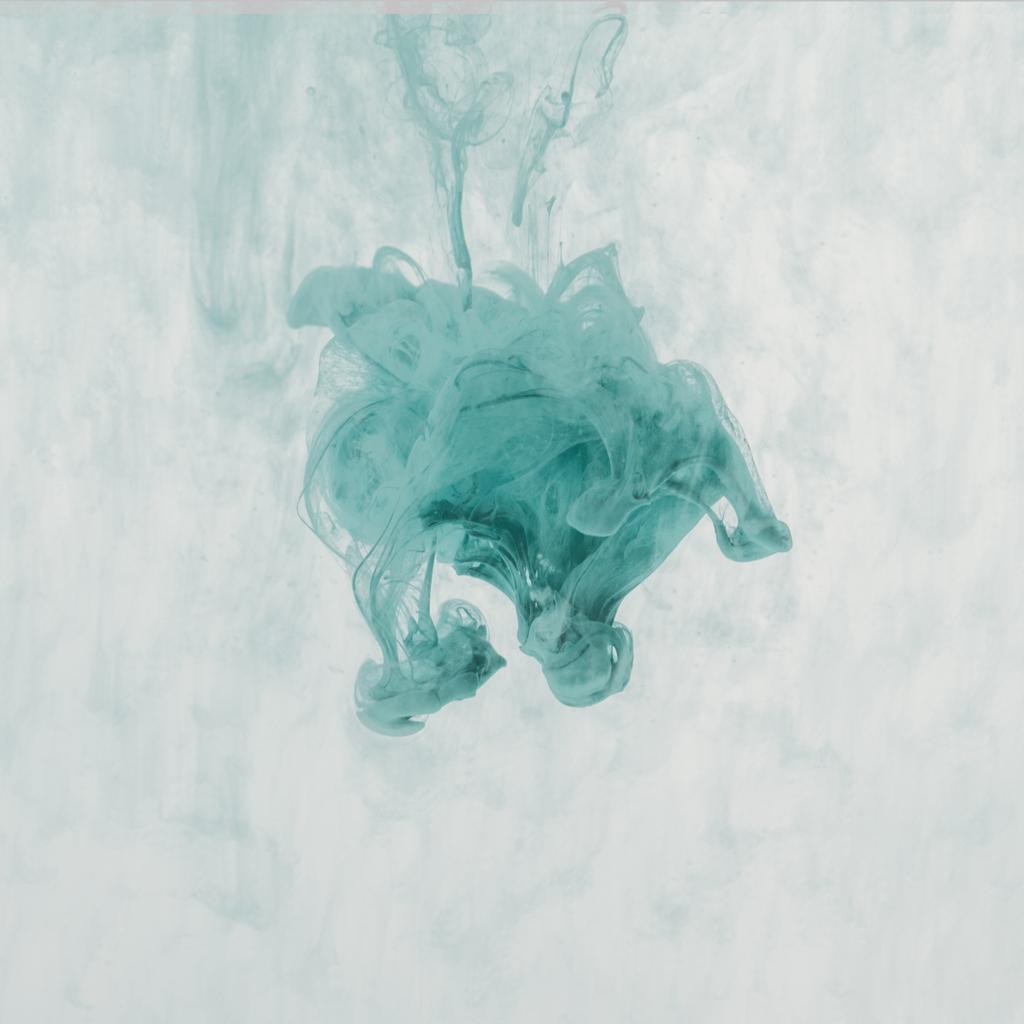 художній сплеск бірюзової фарби у воді
 - Фото, зображення