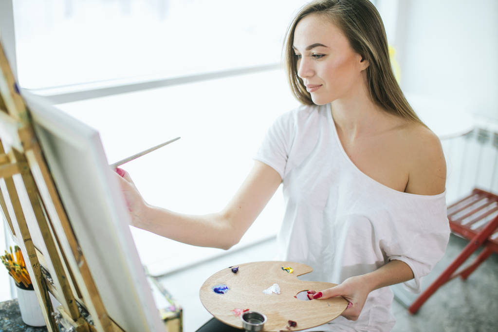 Hobby, lazer, belas artes e pintura a óleo. Aulas de Belas Artes
 - Foto, Imagem