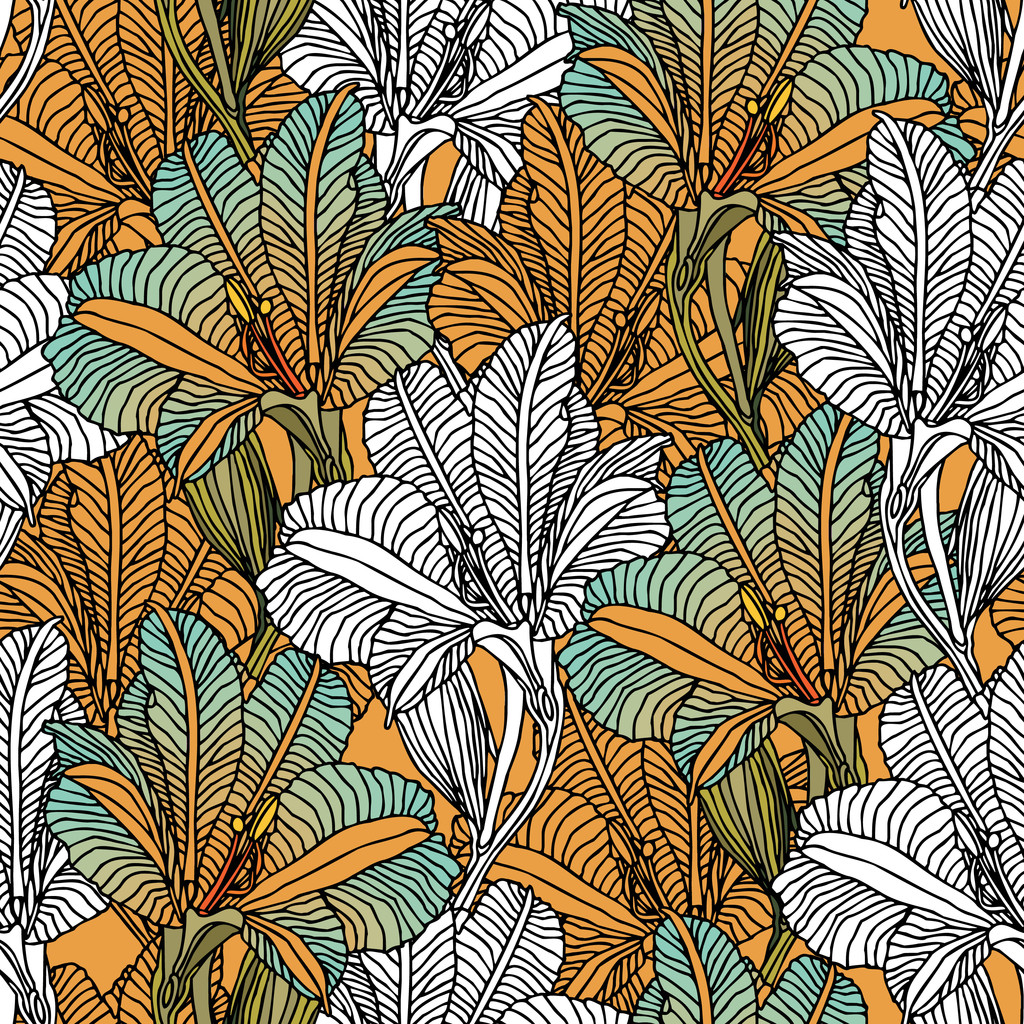 elegantie naadloze patroon met bloemen - Vector, afbeelding