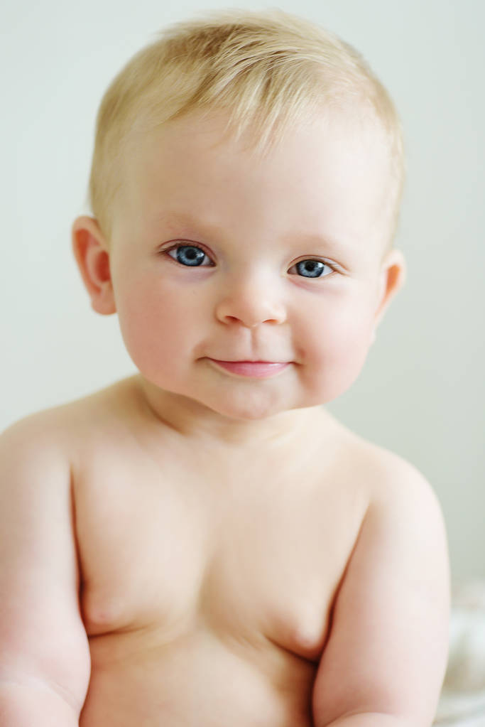 πορτρέτο του γλυκό αστεία μπούμερανγκ Χερουβικός μωρό - Φωτογραφία, εικόνα