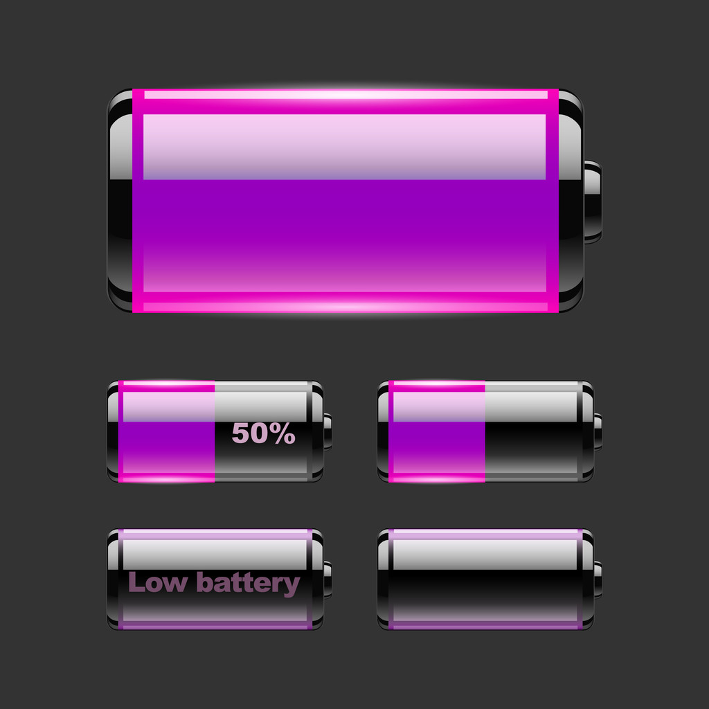 Vector Set Of Battery Charge. Free Stock Vector Graphic Image