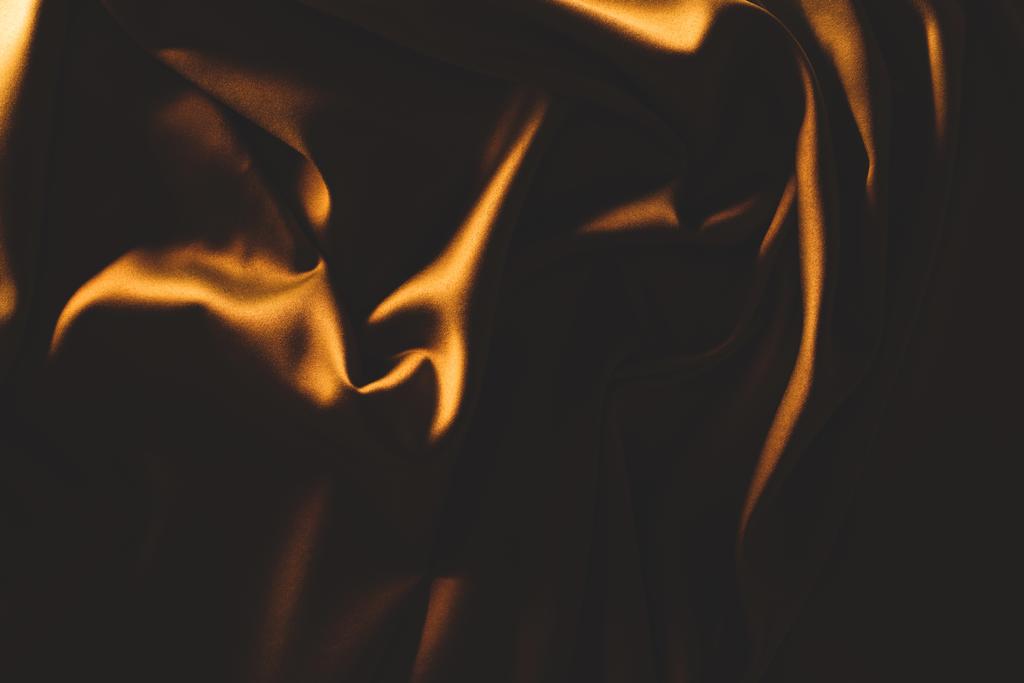 vista de perto de pano de seda escuro amassado como pano de fundo
 - Foto, Imagem