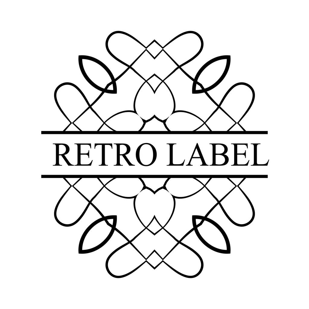 Vintage díszes logó - Vektor, kép
