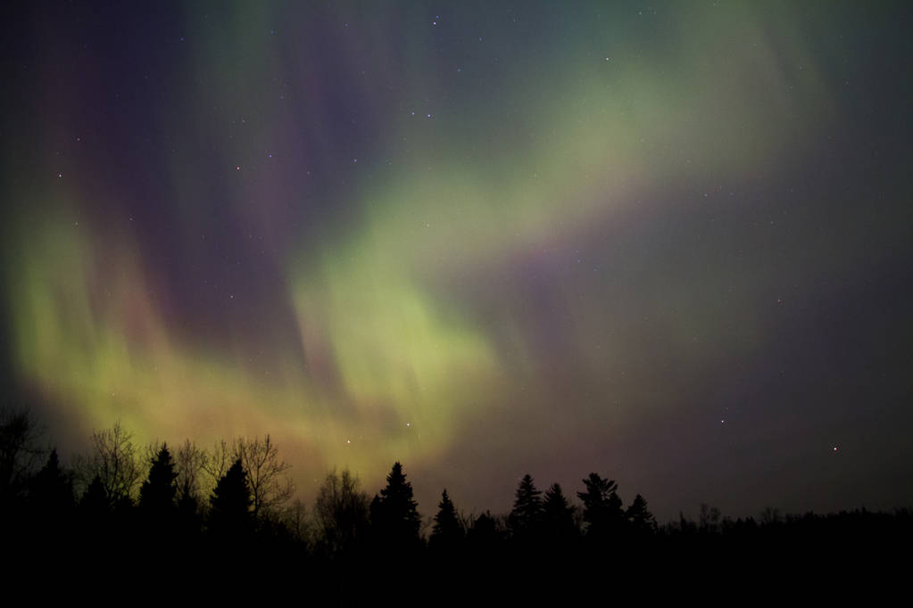 Északi fények, mint egy tó, Minnesota, nyáron - Fotó, kép