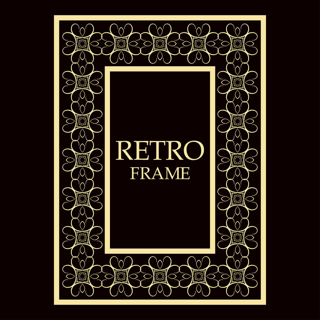 marco ornamental vintage
 - Vector, imagen