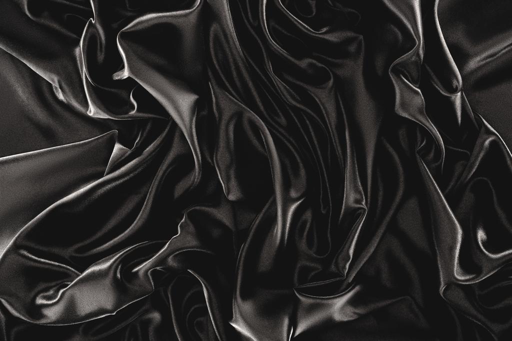 marco completo de tela de seda elegante negro como fondo
 - Foto, imagen