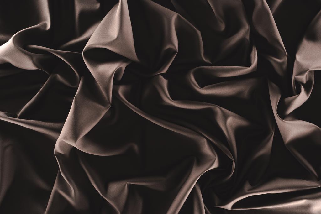 plnoformátový skládané tmavé hedvábné látky jako pozadí - Fotografie, Obrázek
