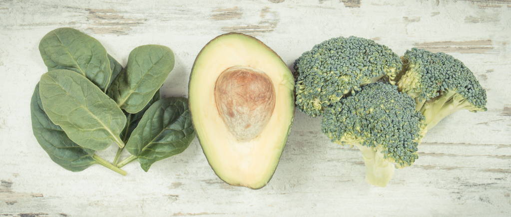 Винтажное фото, натуральные зеленые ингредиенты в качестве источника витаминов и минералов
 - Фото, изображение