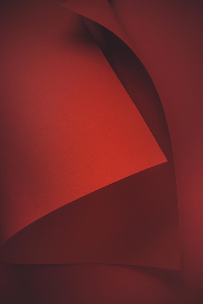 close-up vista do abstrato base folha de papel vermelho  - Foto, Imagem