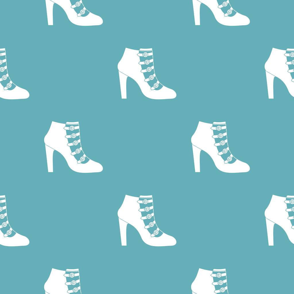 Mujer zapatos patrón vector sin costura
 - Vector, imagen