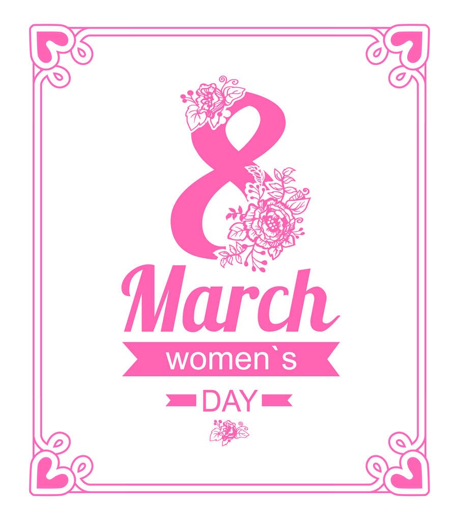 3 月 8 日女性の日エレガントなベクトル イラスト - ベクター画像