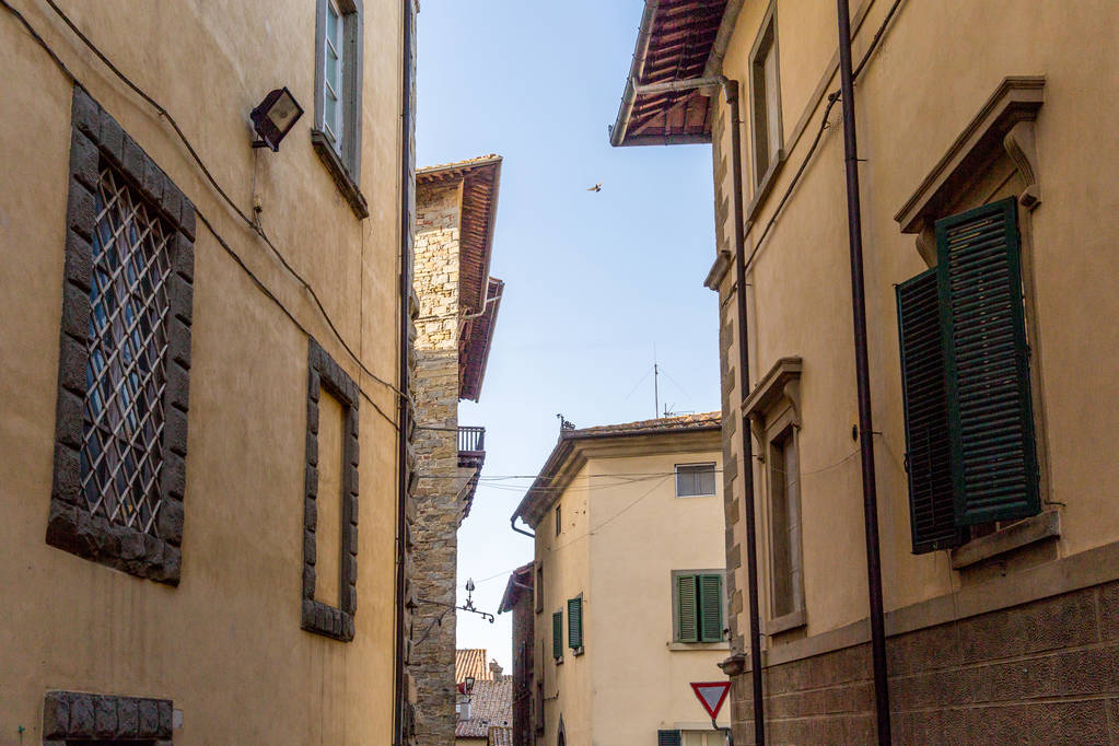 トスカーナ イタリアの歴史的建造物と都市のシーン ロイヤリティフリー写真 画像素材